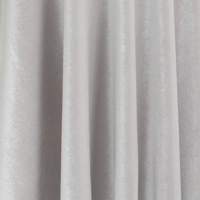 Silver Stretch Velvet Fabric